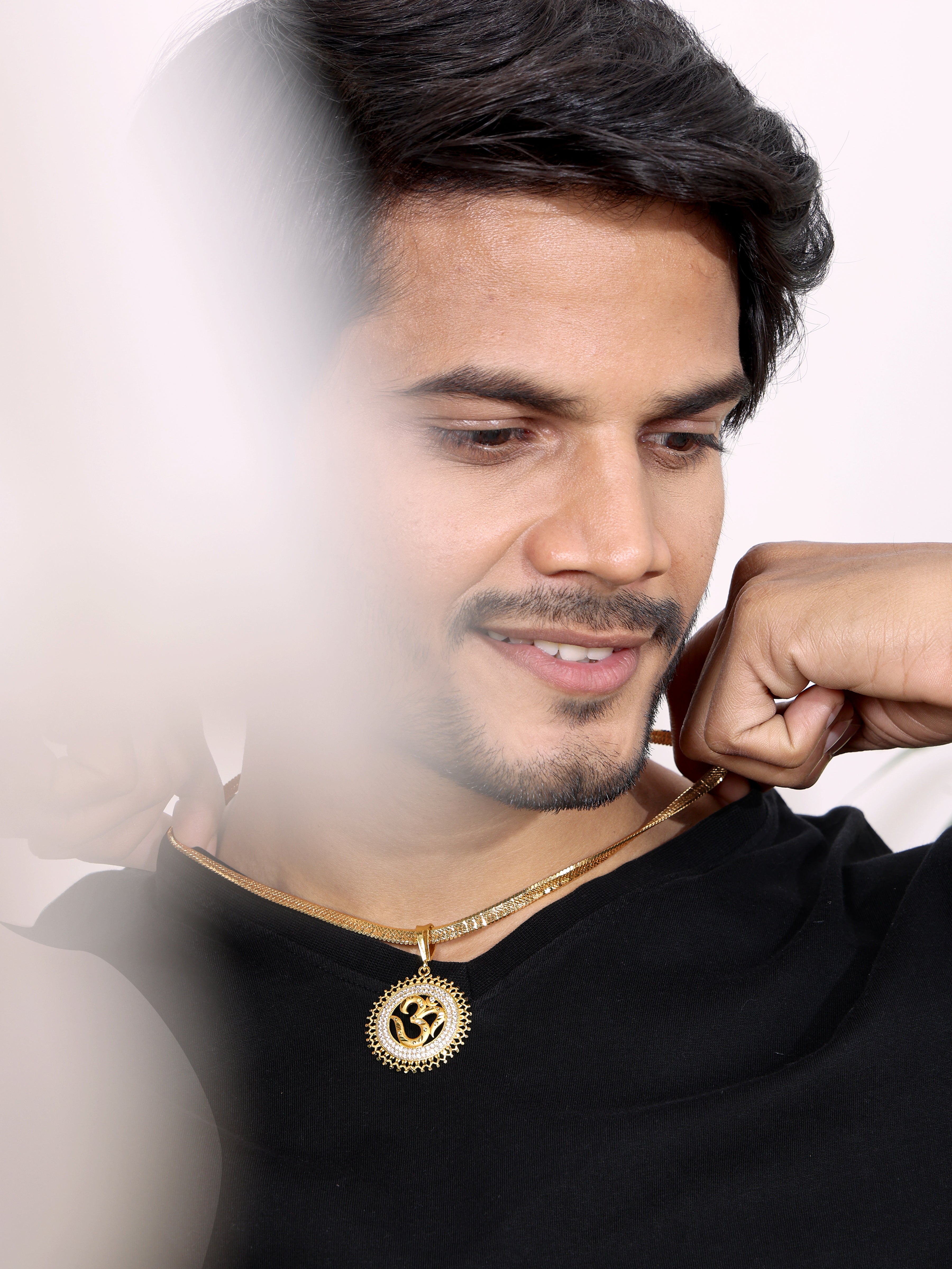 Radiant Smile with Spiritual Elegance