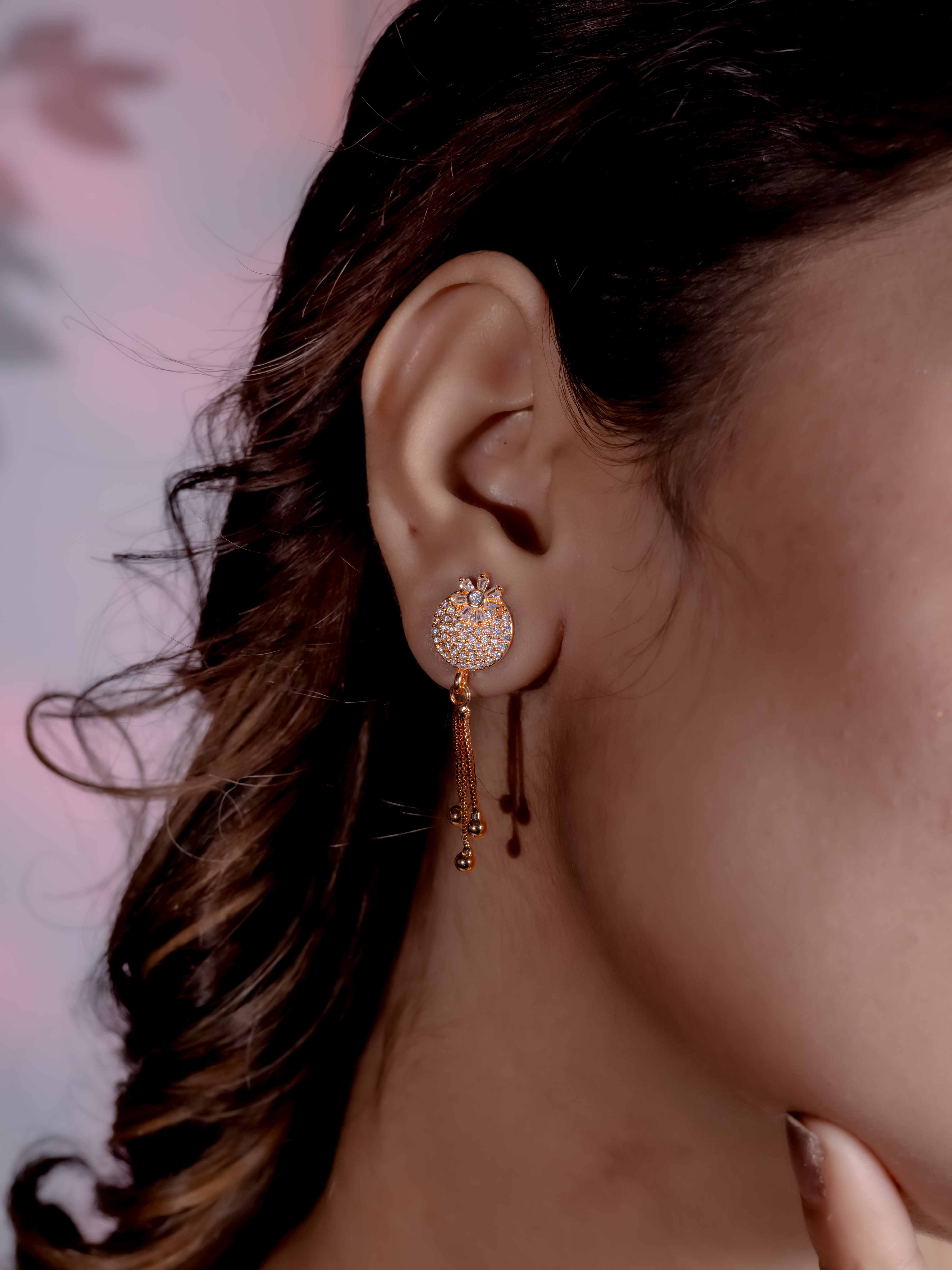 Elegant Gold-Tone Drop Earrings