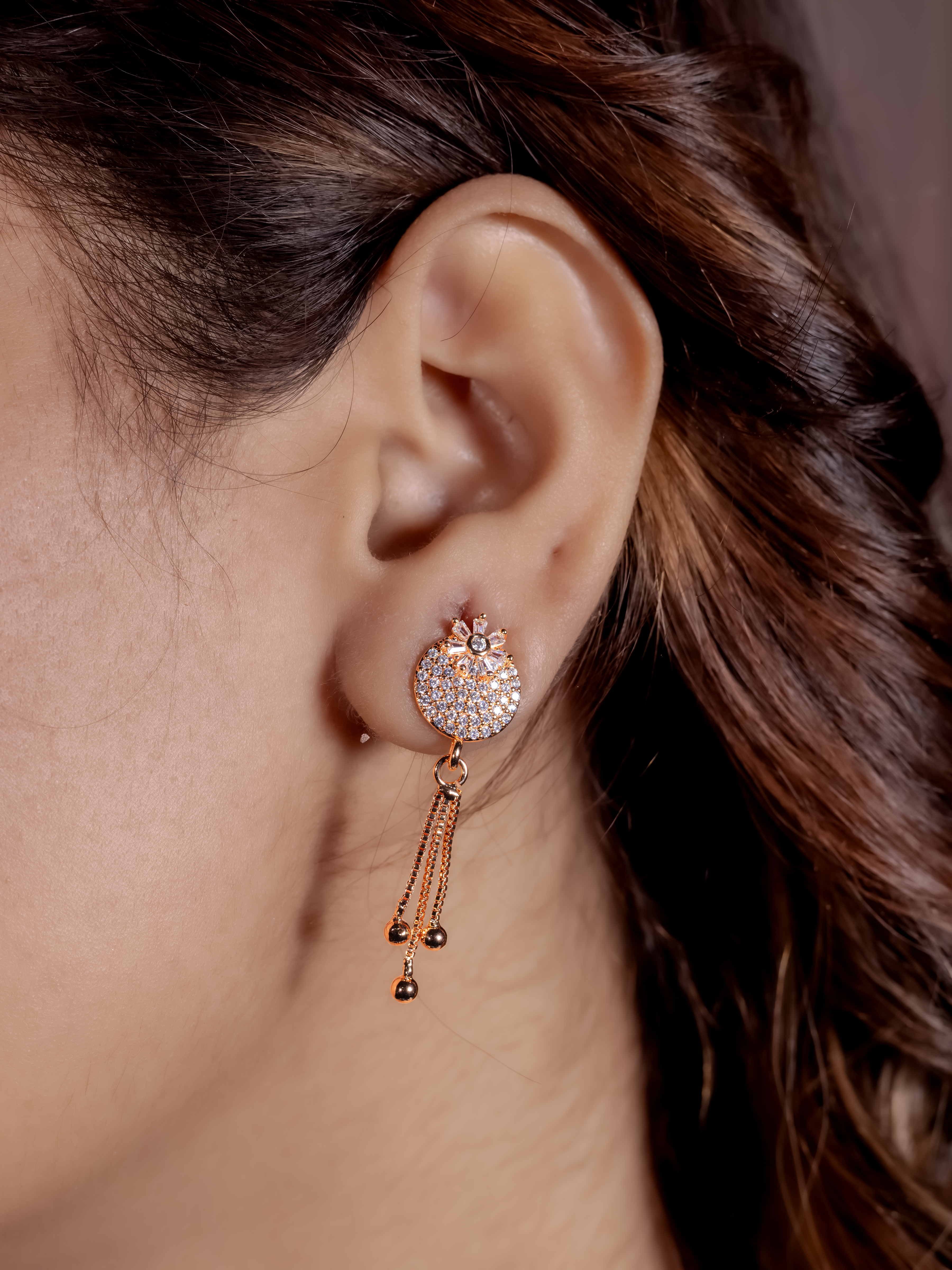 Elegant Gold-Tone Drop Earrings