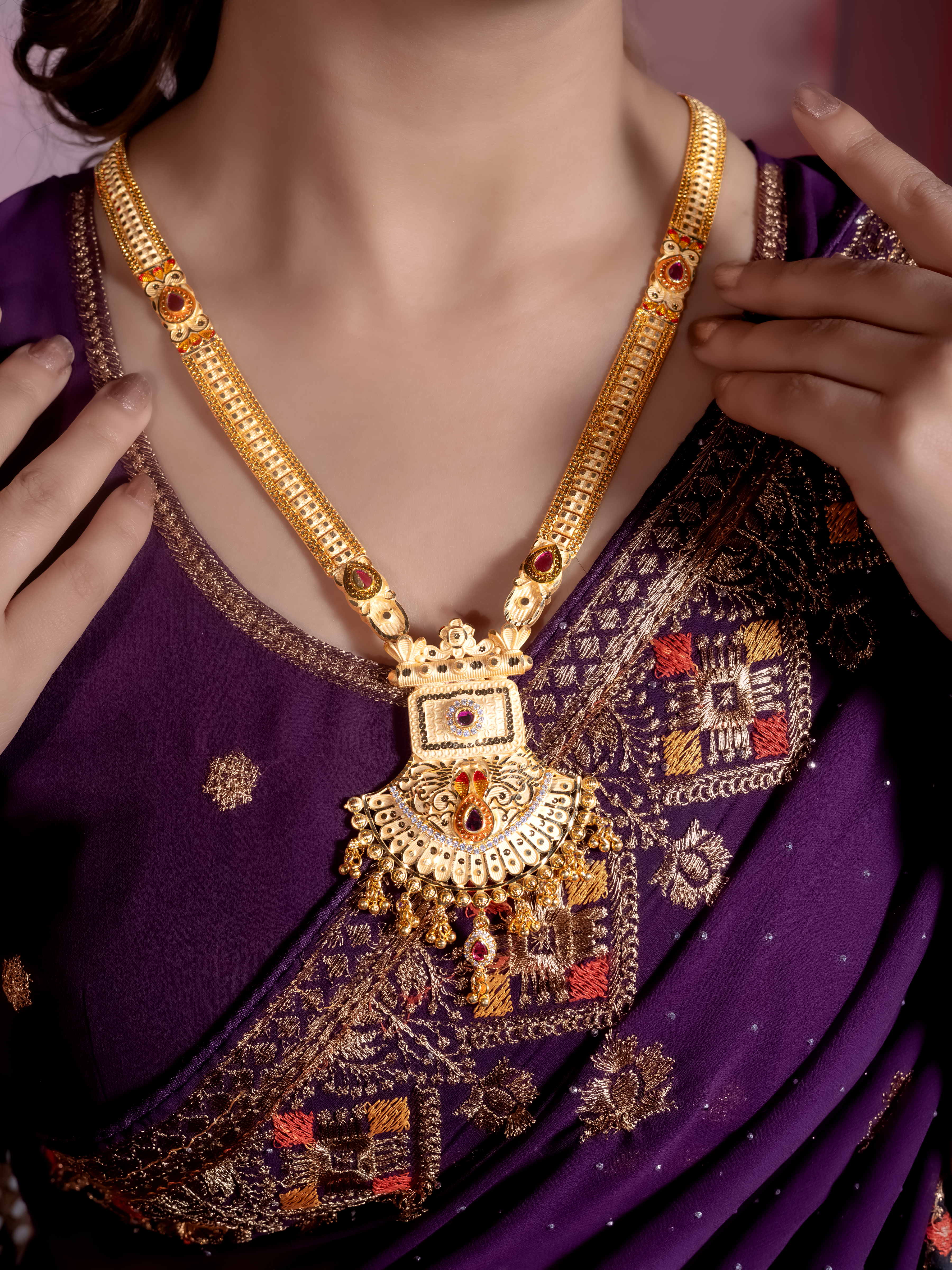 Long Rani Haar With Earrings