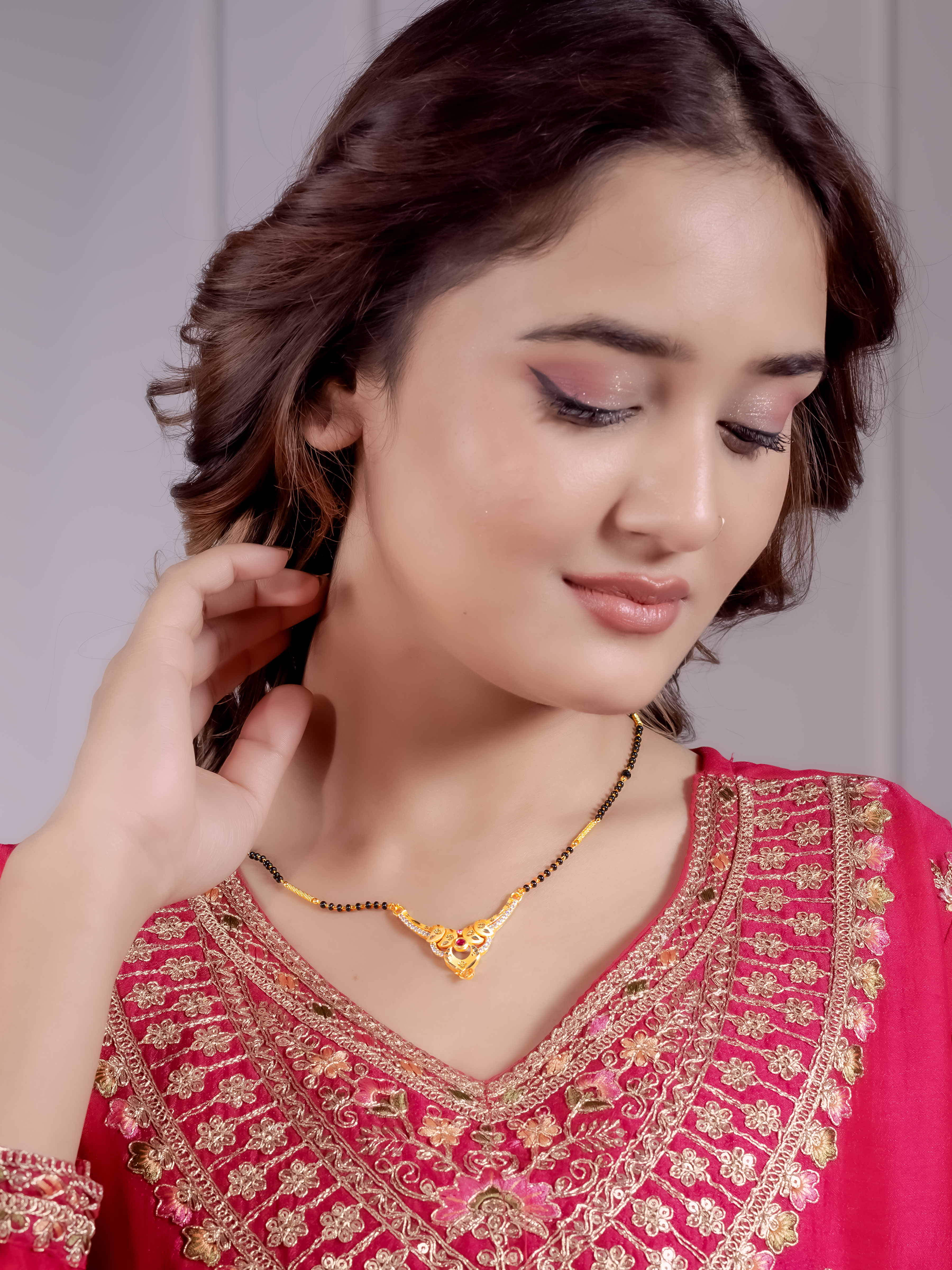 Designer Gold Mangalsutra for Ethnic Wear